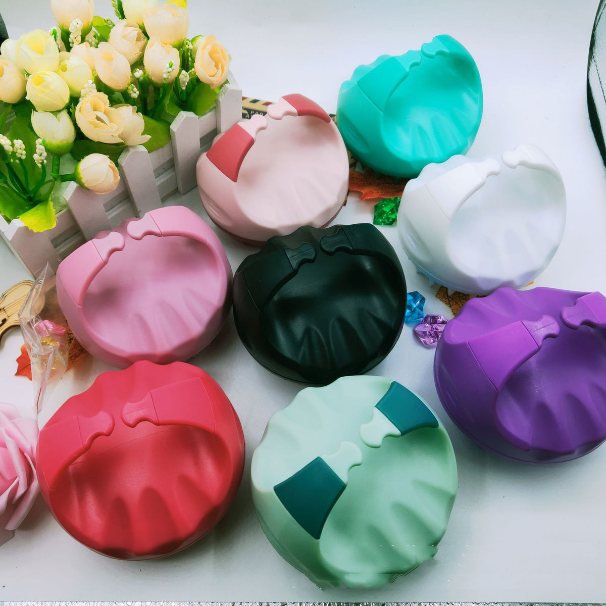 Factory Direct Sales Amazon Hot Sale Hand-Held Silicone Shampoo Brush Massage Brush Shampoo Comb Bath Massage Tool