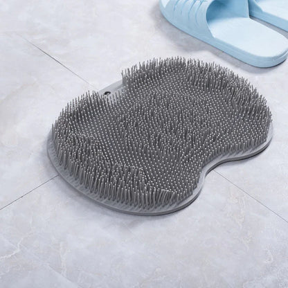 Exfoliating Shower Massage Scraper Bathroom Non-Slip Bath Mat Back Massage Brush Silicone Foot Wash Body Cleaning Bathing Tool