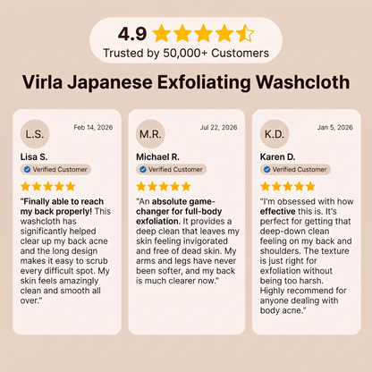 SoftScrub™ - Japanese Exfoliating Shower Washcloth