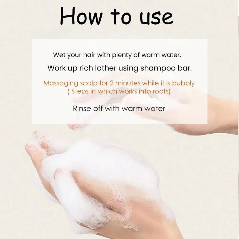 Organic Rice Shampoo Soap Bar Oil Free Conditioning Soap Rice Water Protein Nourishing Anti-Loss Hair Hair Growth Soap Bar