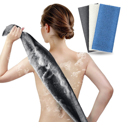 Exfoliating Back Washcloth & Body Scrubber, 3 Pack, 35-Inch