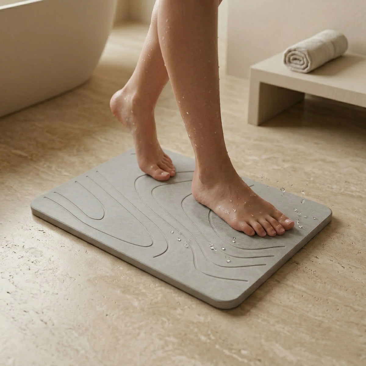 Pureaura Drystone Bath Mat